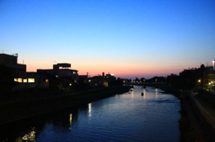 室生犀星も眺めたであろう犀川夕景