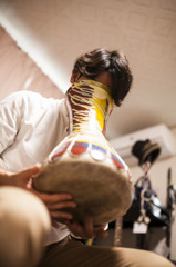 独特な叩き方