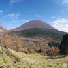 魚眼レンズで浅間山