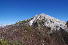 初冬の駒津峰から