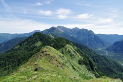 飛騨主稜線の端から