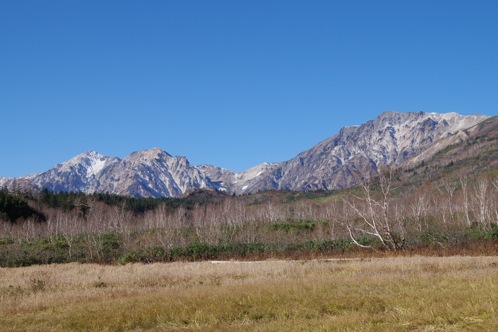 秋晴れ後立山