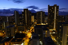 ハワイの夜明け