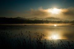 山中湖の朝
