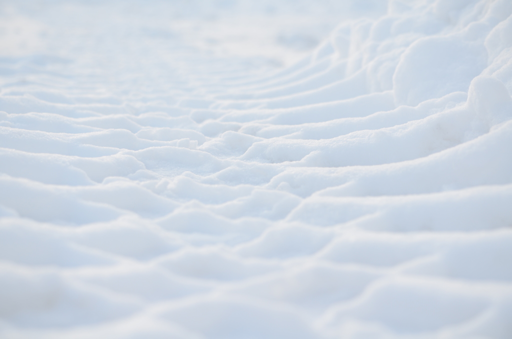 除雪のあと。