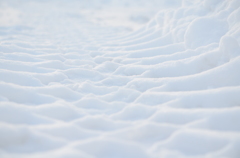 除雪のあと。
