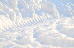 除雪のあと。
