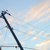 電柱と外灯と。