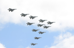 F15の12機並走