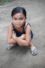 ミンダナオ島の農村で