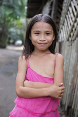 ミンダナオ島の農村で