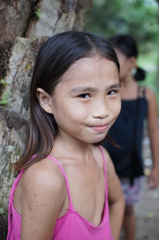 ミンダナオ島の農村で