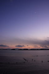 松島湾の月
