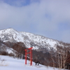 八幡平の赤鳥居