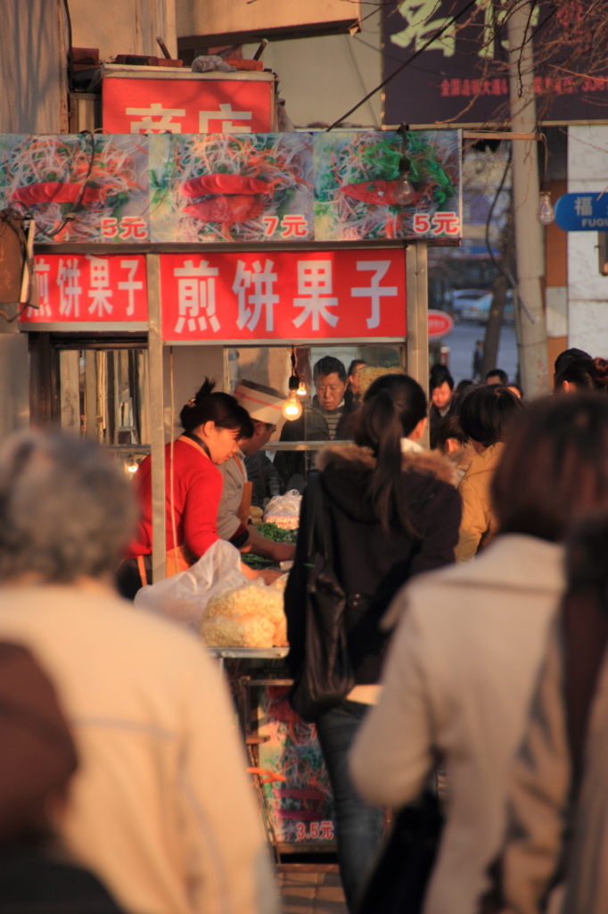 朝食は屋台で・・