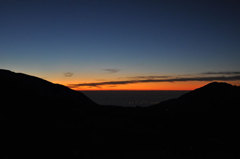 立山の夕日