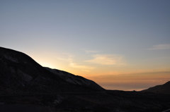 弥陀ヶ原の夕日