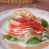 サーモンと伊勢エビの前菜