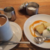さつまいものプリンとホットコーヒー
