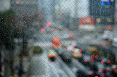 渋谷、雨。