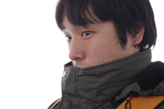 リフトの中で4