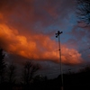 傑作の夕焼け雲