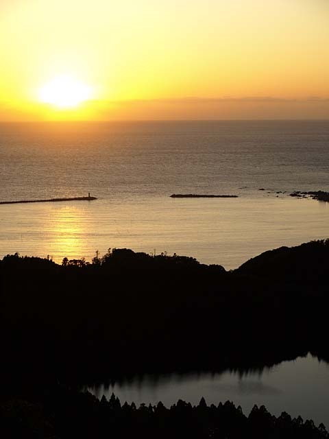 八望台の夕陽２