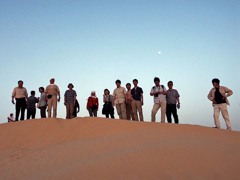 サハラ砂漠の夕日見学