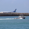 旅客機と船