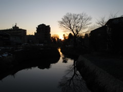 夕暮れ
