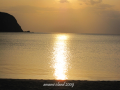 奄美大島　国直海岸の夕日②