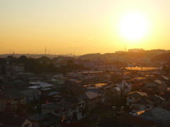 聖蹟桜ヶ丘の夕日
