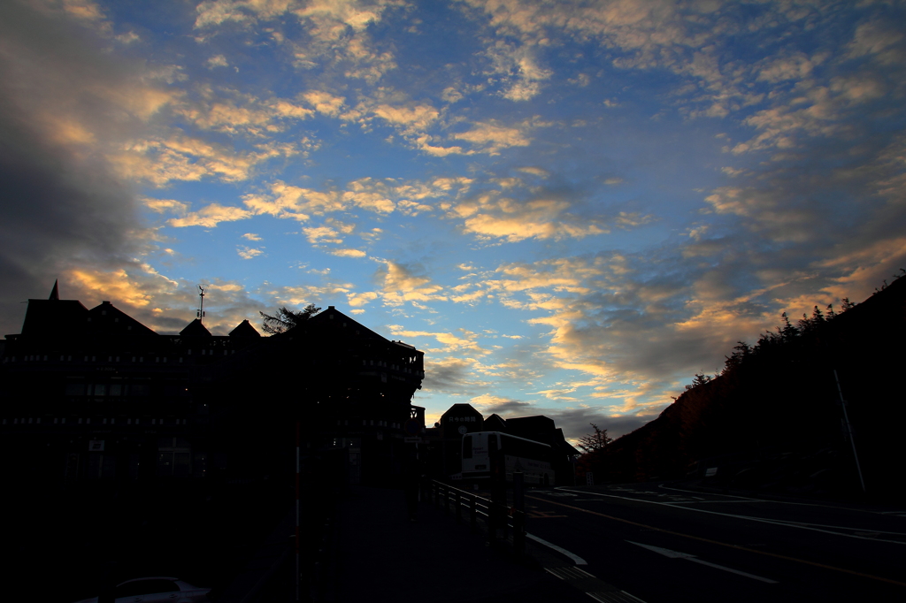 富士五合目にて