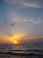琵琶湖に沈む夕日７