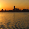 横浜港夕景