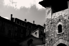 レンガ作りの町