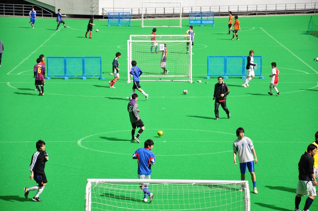 サッカーの練習