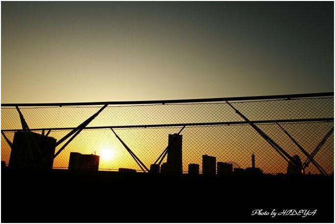 横浜大桟橋夕景