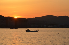 琵琶湖夕景２