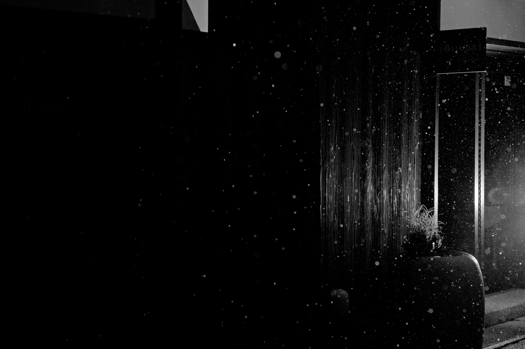 In the rain
