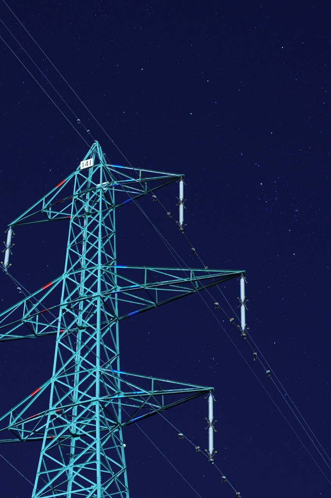 夜空を見上げて2