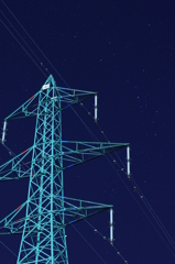 夜空を見上げて2