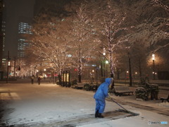 丸の内雪景色-2