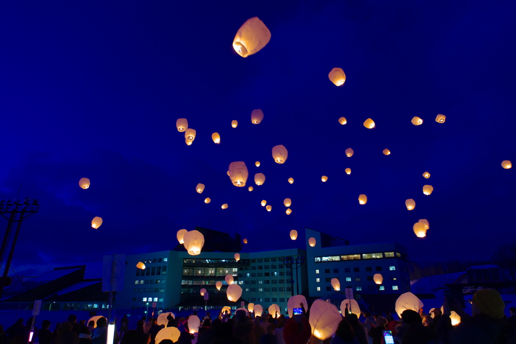 夜空に願いを。