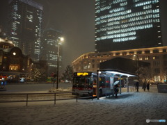 丸の内雪景色-3