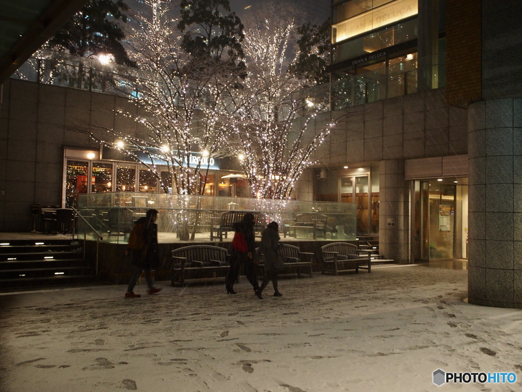 丸の内雪景色-1