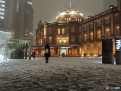 丸の内雪景色-4