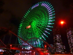 観覧車とランドマークタワー