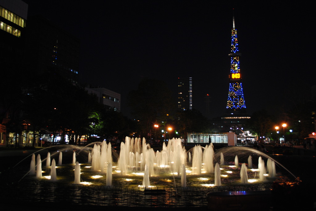 夜の大通公園