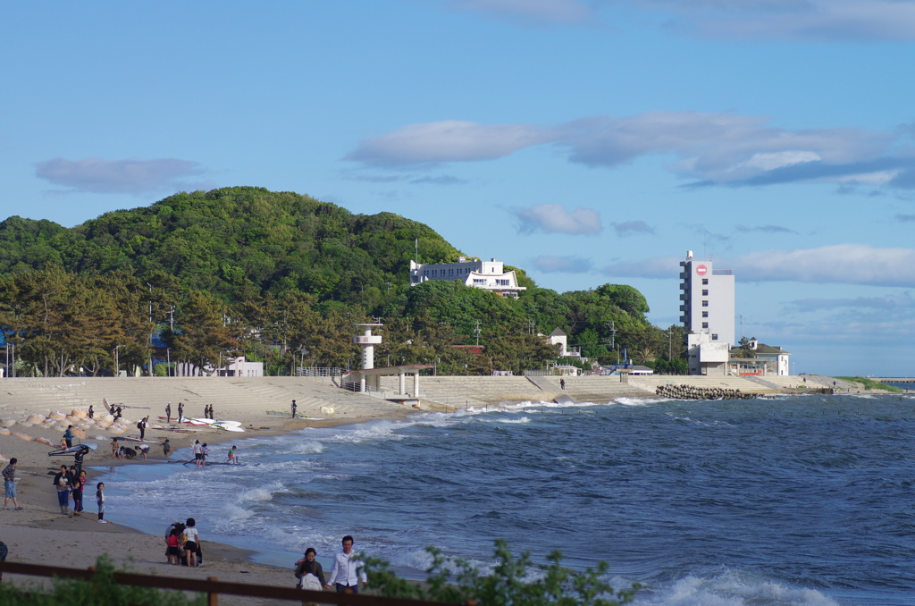 海辺の遊び場